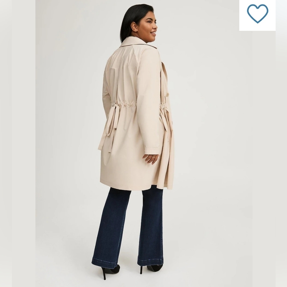 NWT, Torrid Women's Tan Trench Coat - Picture 3 of 7